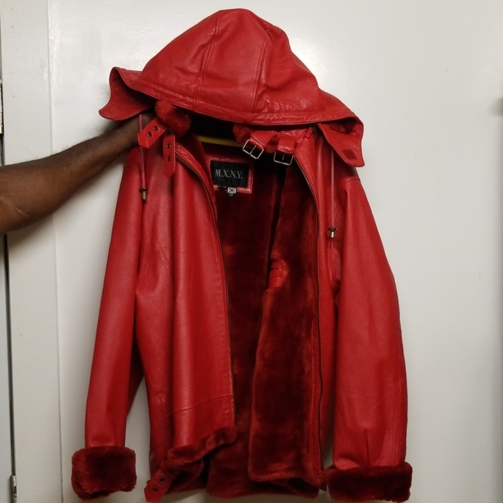 Genuine leather coat
